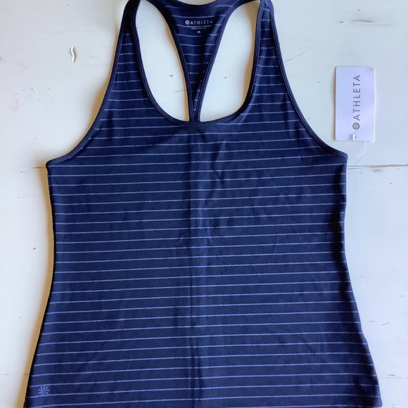 NEW NWT Athleta inversion striped tank Medium - Picture 2 of 9